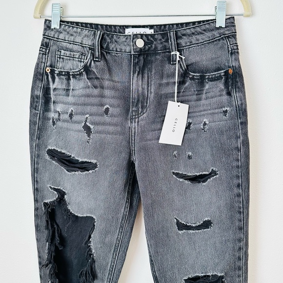 New Cello Jeans Slim Fit Boyfriend Distressed - Picture 10 of 14